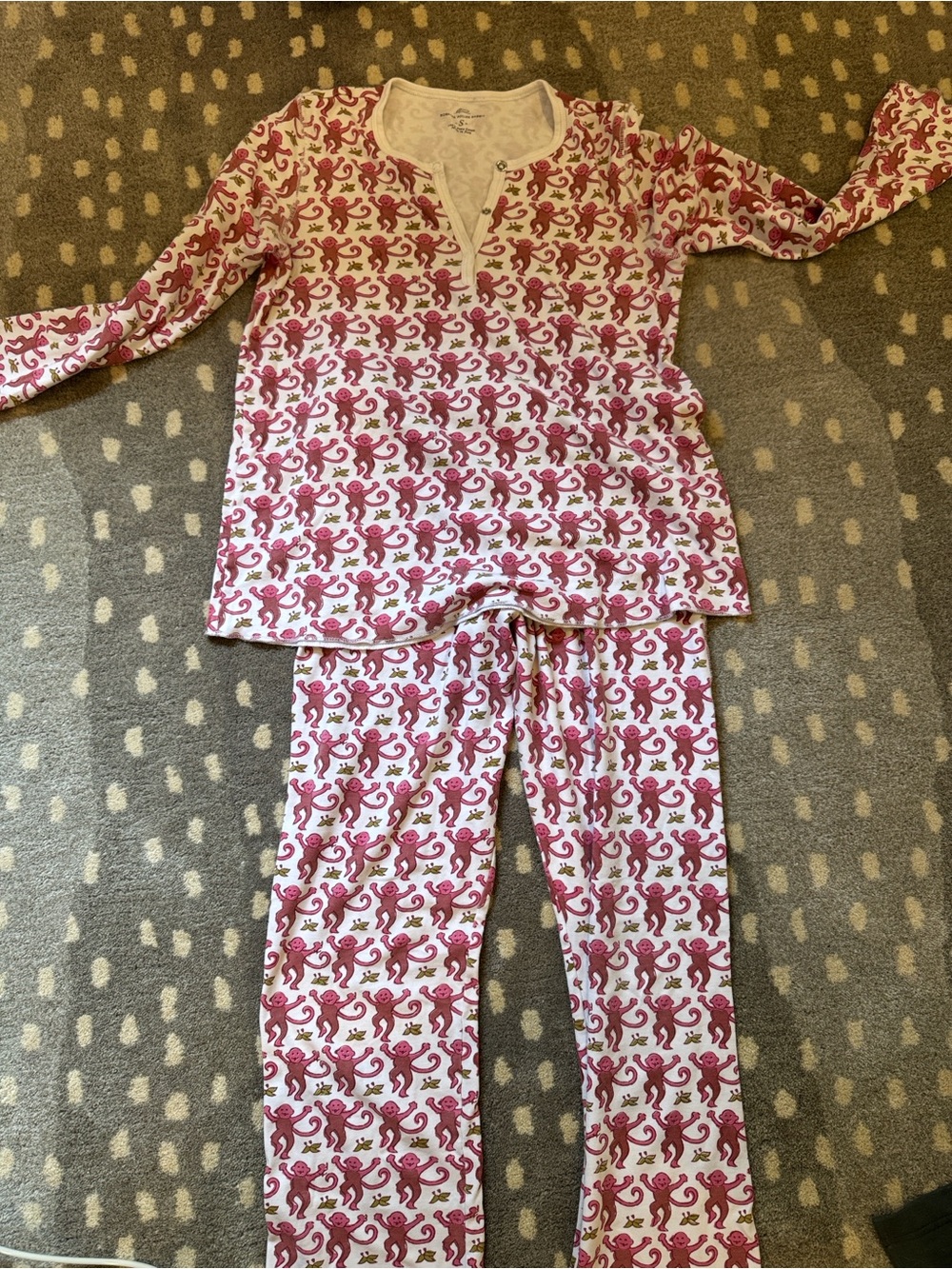 Roller Rabbit Monkey-Print Pajama Set - Picture 1 of 4